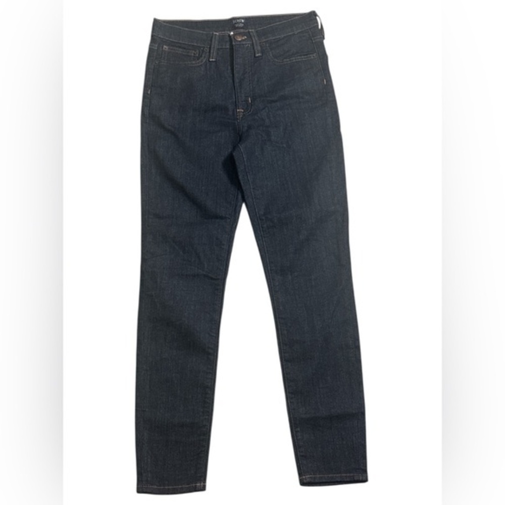 J. Crew Women's High Rise Dark Wash Skinny Jeans Size‎ 28 Stretch Denim